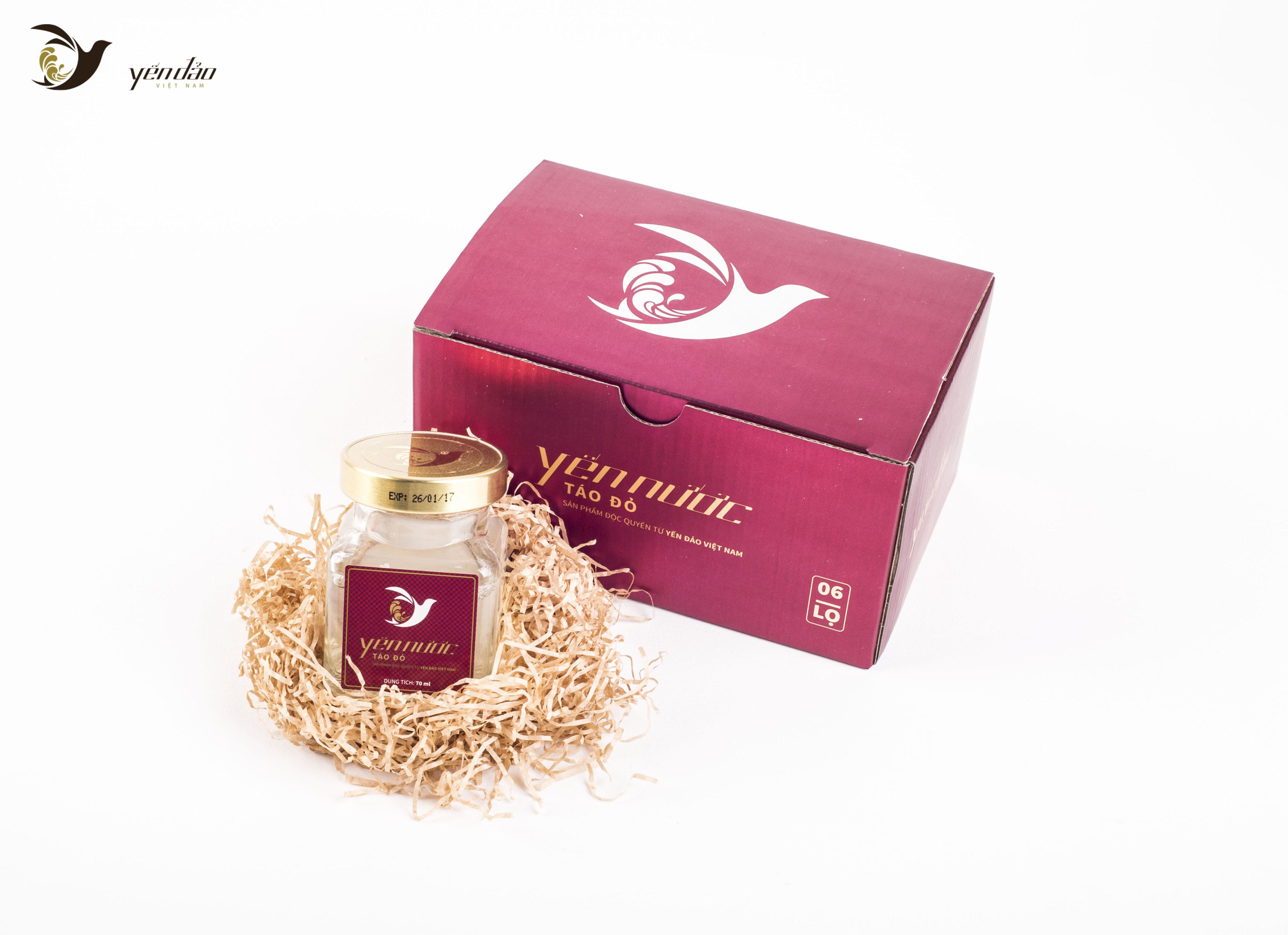 Hộp Yến nước Táo đỏ 